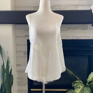 Free People Intimately white semi-sheer camisole